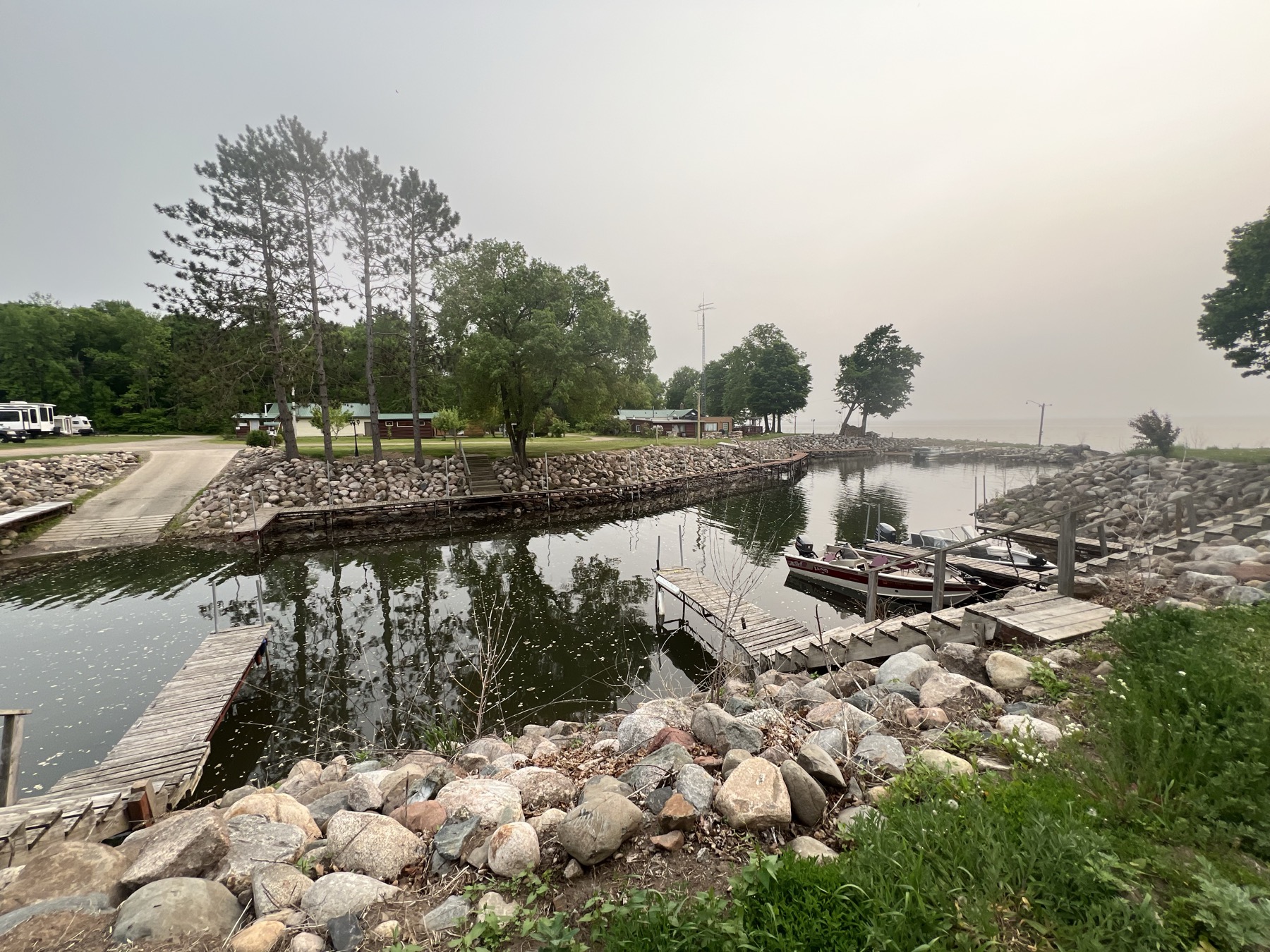 Wilderness Beach Resort harbor and boat launch view 4