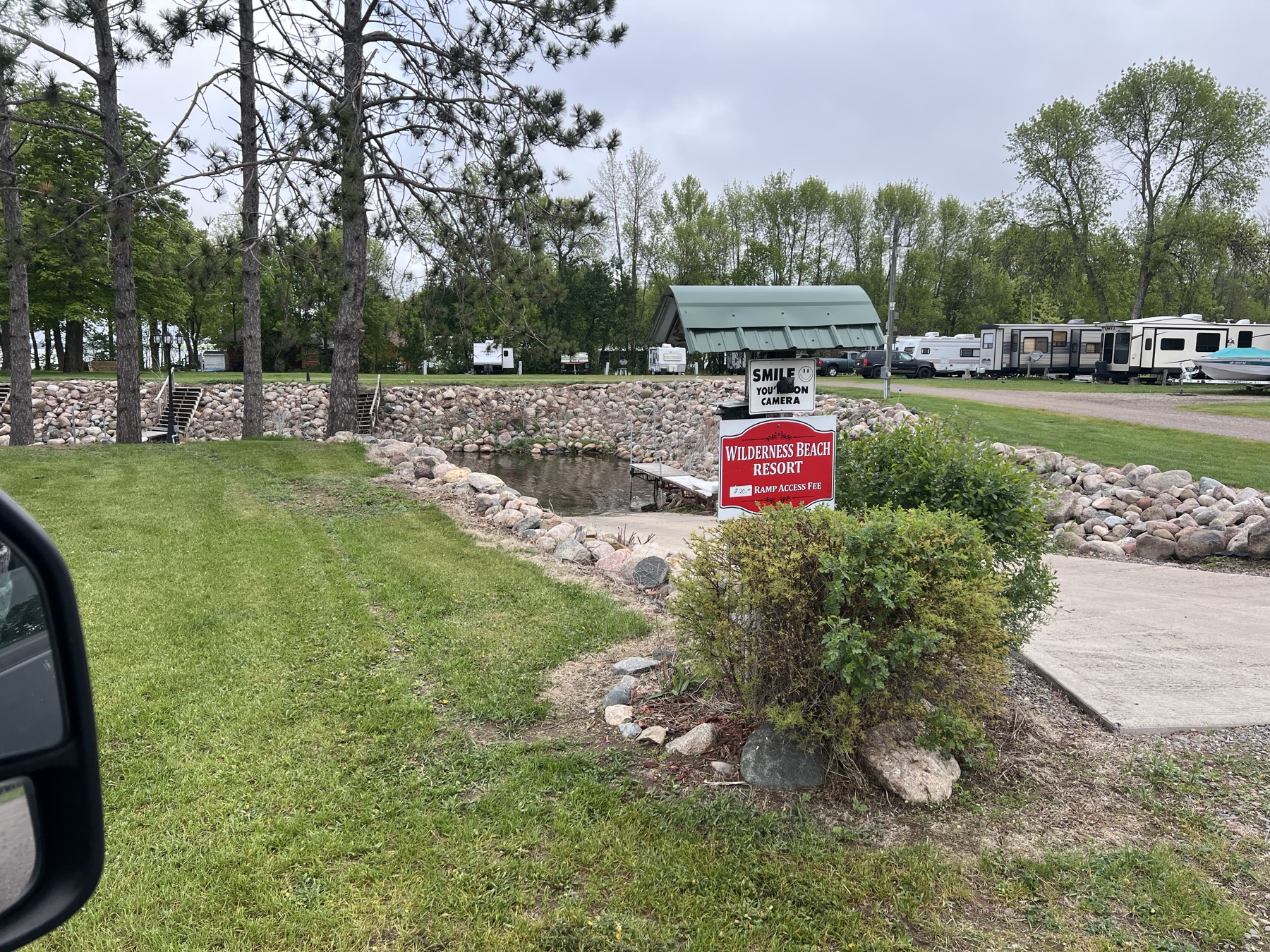 Wilderness Beach Resort harbor and boat launch view 5